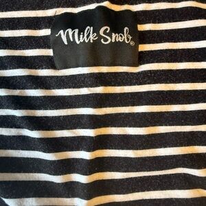 Milk Snob Black and White Striped Kids Cover